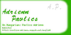 adrienn pavlics business card
